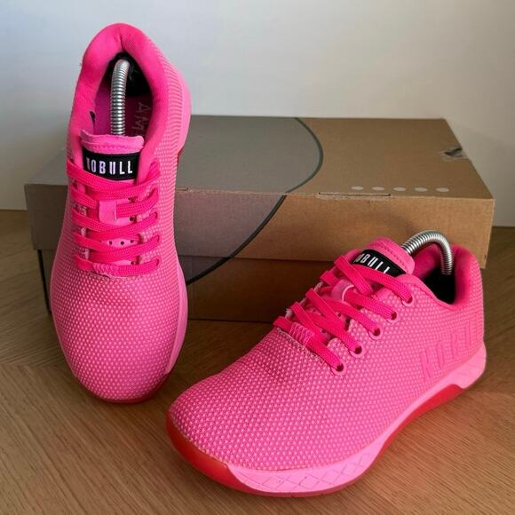 NOBULL Women's Outwork in Neon Pink Training Sneakers  - Men 4.5- W 6 - Picture 13 of 15